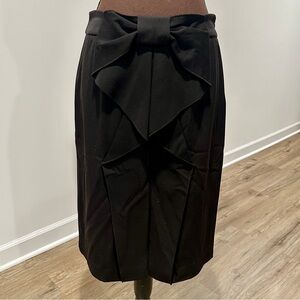 Chic Black Bow Pencil Skirt